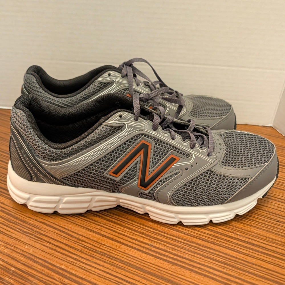 New Balance 460 Running Shoes Grey Orange M460SG2 Mesh Athletic Mens 10